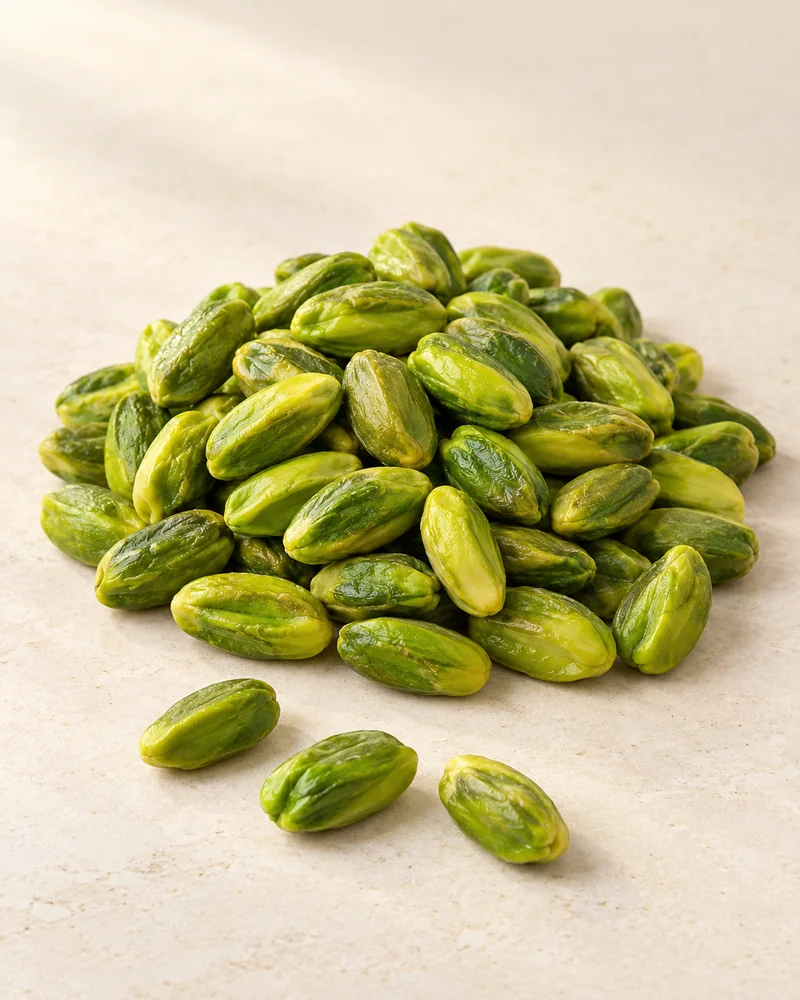 Green Peeled Pistachio Kernels